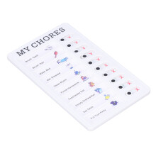 Aufgabenplan Memoboard mit Schieberegler MY CHORES