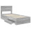 VidaXL vidaXL Bed Frame with Drawer Grey Sonoma 90 x 190 cm Engineered Wood 5