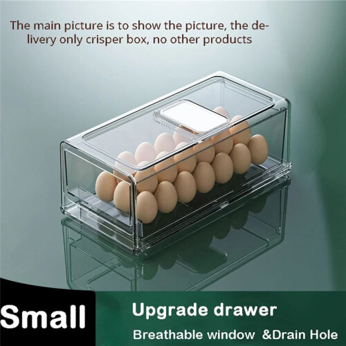 Drawer Refrigerator Storage Box, Stackable Refrigerator Storage Box, Kitchen Cabinet Fresh Storage S 2