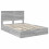 VidaXL vidaXL Storage Bed Grey Sonoma 140 x 200 cm Engineered Wood 4