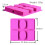 2X Silicone Soap Mold for Soap Making 3D 6 Forms Oval Rectangle Soap Mould Flowers Bathroom Kitchen Soap Mold 6