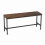 (Rustic Oak) Set of 2 Industrial Dining Bench Steel Frame 7