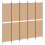 VidaXL vidaXL 5-Panel Room Divider Beige 250 x 220 cm Fabric 2
