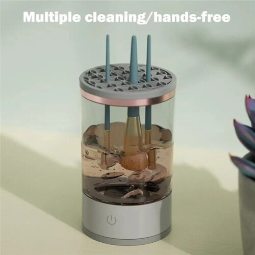 Makeup Brush Cleaner Rechargeable Lazy Electric Cleaning Brushes Automatic Brush Scrubber Quick Dry Tool 2