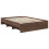 VidaXL vidaXL Bed Frame with Headboard Brown Oak 150 x 200 cm Engineered Wood 3