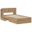VidaXL vidaXL Bed Frame with Storage Artisan Oak 80 x 200 cm Engineered Wood 2