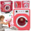 Interactive toy washing machine, children's washing machine, moving drum, light, sound 3+ 1