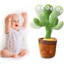 Plush Cactus - Dancing Cactus - Dance and Repeat - Indoor - Battery Operated - For Children