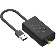 Adapter Odbiornika Audio  5.2 AUX / Światłowodowy / Koaksjalny USB Bezprzewodowy Adapter Audio 16 Bit dla Wzmacniacza Audio