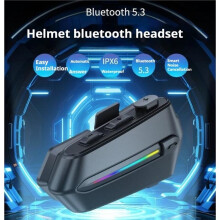 Wireless Clip Helmet Intercom Headset, Bluetooth5.3, for Motorcycle Outdoor Cycling Skiing Climbing Riding