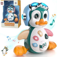 Musical Baby Toy, Crawling Toys with Music and Lights, Penguin Toy, Early Learning Toy for Children 1, 2, and 3 Years Old