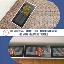 4Pcs Magnetic Floor Ventilation Cover 4x10Inch Air Ventilation Screen Cover PVC for Wall Ceiling Floor Captures Debris