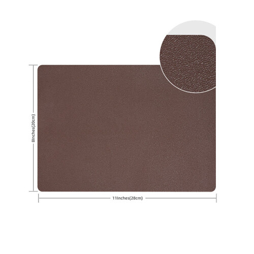 Parche de cuero PU autoadhesivo Brown 2
