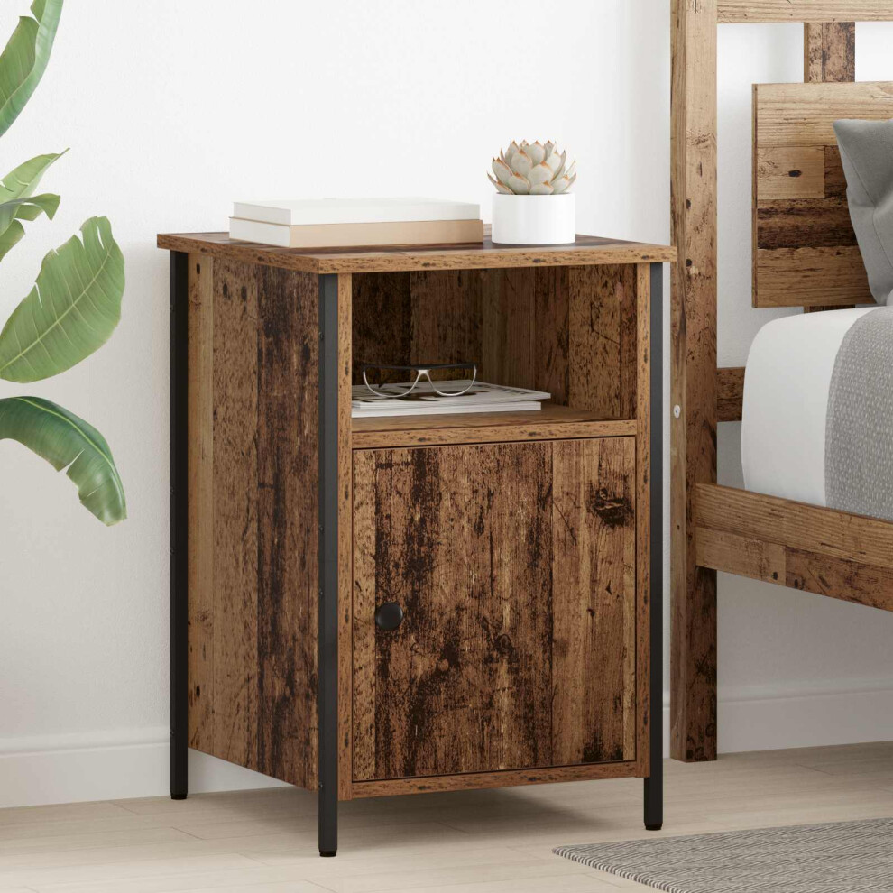 Vidaxl Bedside Cabinet Old Wood 40 X 42 X 60 Cm Engineered Wood