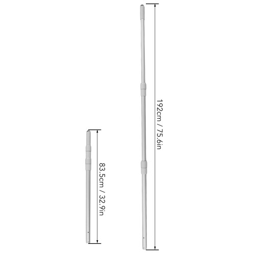 Aluminium Teleskop Poolstange 192cm Verlängerung 1