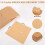 3000 Pcs Unbleached Parchment Paper Baking Sheets, 4X4 Inches Non-Stick Precut Baking Parchment, Perfect for Wrapping 7
