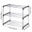 2X Stackable Small Shoe Rack, Entryway, Hallway and Closet Space Saving Storage and Organization (3-Tier, Black) 5