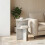 VidaXL vidaXL Side Table Concrete Grey Ø 39.5 x 55 cm Engineered Wood 2