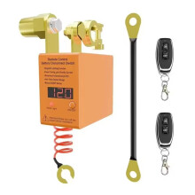 12V 24V 240A Remote Control Battery Disconnect with Voltage Monitoring & LED Display for Car Boat Truck