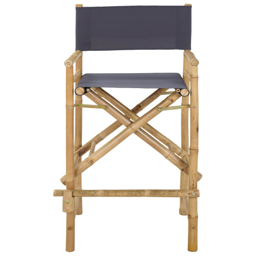 VidaXL vidaXL Folding Director's Chair 2 pcs Natural Bamboo 1