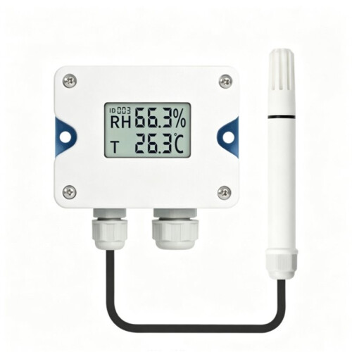 Sensor de Temperatura e Umidade 4-20mA -20-60 Transmissor de Temperatura e Umidade Tipo Dividido com Display