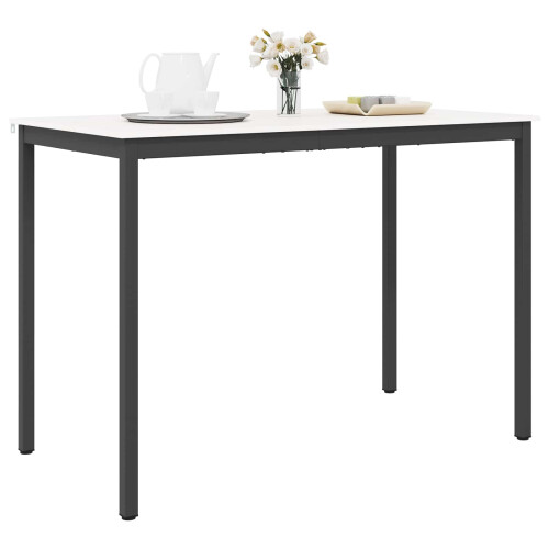 VidaXL vidaXL Bar Table White 150 x 80 x 105 cm Solid Pine Wood 2