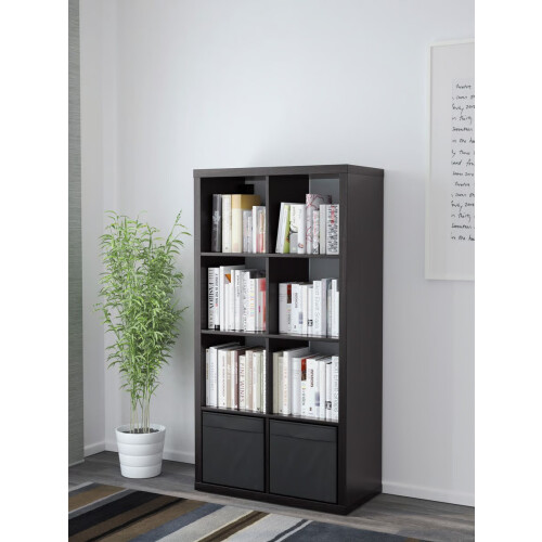 IKEA KALLAX 8 Cube Shelving Unit -2 Inserts 77x147