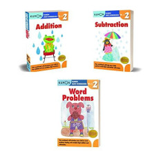Kumon Grade 2 Workbook Set 3 workbooks Addition Subtraction Word Probl