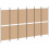 VidaXL vidaXL 6-Panel Room Divider Beige 300 x 180 cm Fabric 2