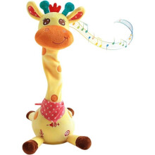 Talking Dancing Giraffe Plush Toy for Children, Musical Repeater, Rechargeable Interactive Toy, Birthday/Christmas Gift, 35 cm