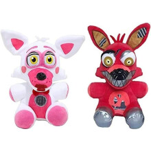 Five Nights Withered Foxy Plush Doll, Funtime Foxy Children's Gift Collection, 2 Pieces