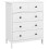 Commode - HELLOSHOP26 - 5 tiroirs - Noir - 74 x 40 x 91 cm - Anti-basculement 1