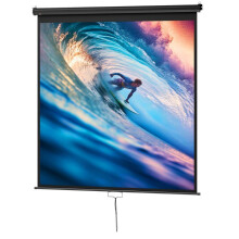 Wandprojektion Leinwand Heimkino 189 x 7 x 182 cm lichtundurchlässig mit automatischer Verriegelung