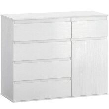 Comò 5 cassetti buffet soggiorno 100 x 40 x 80 cm storage chiusura dolce mensola