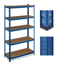 Ruime zware belasting rek garage werkplaats 180 x 100 x 40 cm met 5