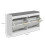 Banco de sapatos com assento acolchoado 106 x 24 x 52,5 cm compacto com duas gavetas basculantes 2