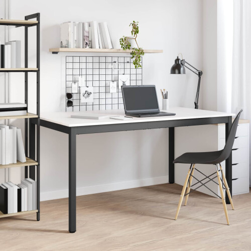 VidaXL vidaXL Dining Table White 150 x 90 x 75 cm Solid Pine Wood 1