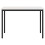 VidaXL vidaXL Dining Table White 110 x 55 x 75 cm Solid Pine Wood 3