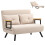 Homcom Sofá Cama Doble Beige 102 x 73 x 81 cm 1