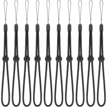 Set of 10 Adjustable Nylon Wrist Straps for Mobile Phones - Functional Wrist Straps for Cameras, Wallets, Keys, Wrenches