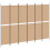 VidaXL vidaXL 6-Panel Room Divider Beige 300 x 220 cm Fabric 3