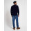 JACK PYKE Jack Pyke Ashcombe 100% Lambswool Zip Knit Jumper Pullover Navy Blue XX-Large 14