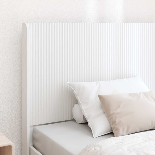 VidaXL vidaXL Bed Frame with Storage and Headboard White 90 x 190 cm 2