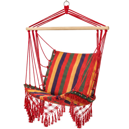Outsunny Silla Hamaca Colgante Multicolor 100 x 60 x 100 cm