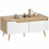 Homcom Mesa de Centro Marrón 100 x 50 x 46 cm 1