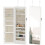 Homcom Espejo Joyero Blanco 37 x 10 x 120 cm 1