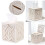 Tissue Box - Macrame - Square - Cotton - White - 15x14x14cm 1