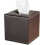 PU leather tissue box, square tissue dispenser, brown 1