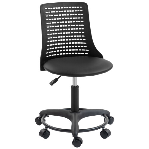 Homcom Silla de Escritorio Negro 43 x 42 x 86 cm