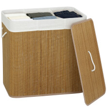 Cesto Ropa Sucia Marrón 60 x 40 x 60 cm